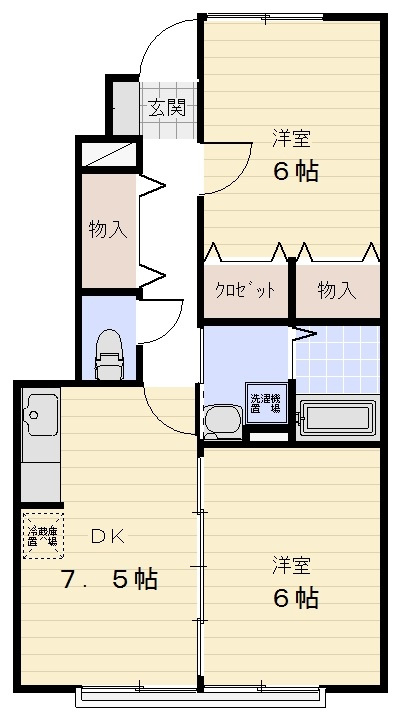エステート陽だまりの間取り