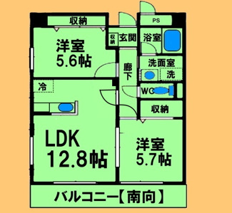 【間取り】 | アプローズ | 間取り図：反転タイプ