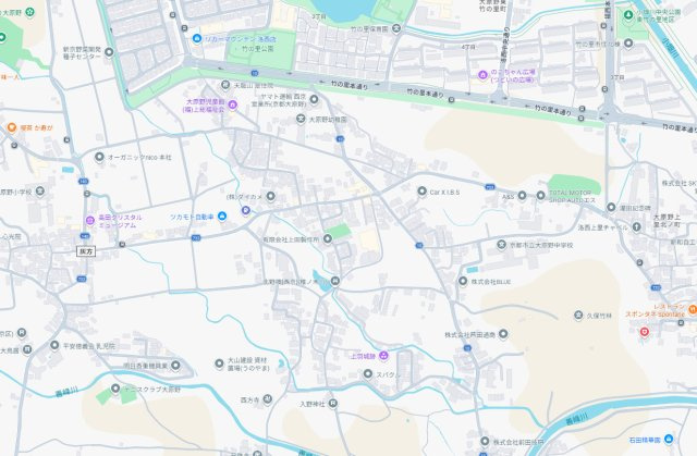 京都市西京区大原野灰方町　第1期　新築一戸建ての地図