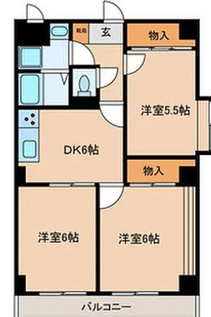 ジュイエ25の間取り|間取りです。