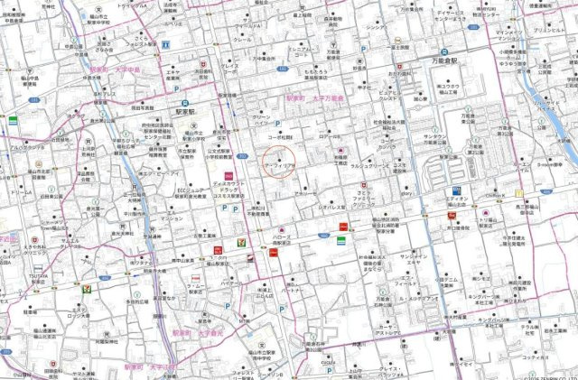 福山市駅家町　借上げ引継ぎ可　ア・フィリアの地図