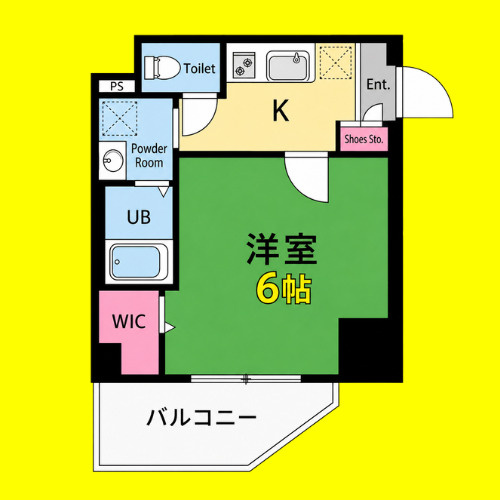 エスリード車道 桜通　名古屋市賃貸　仲介手数料無料の間取り