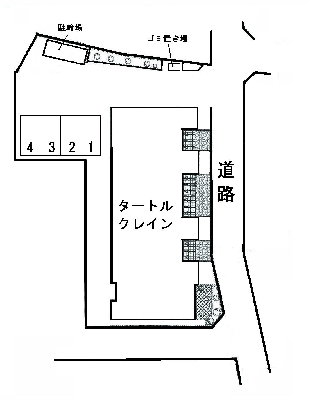 タートルクレインの区画図
