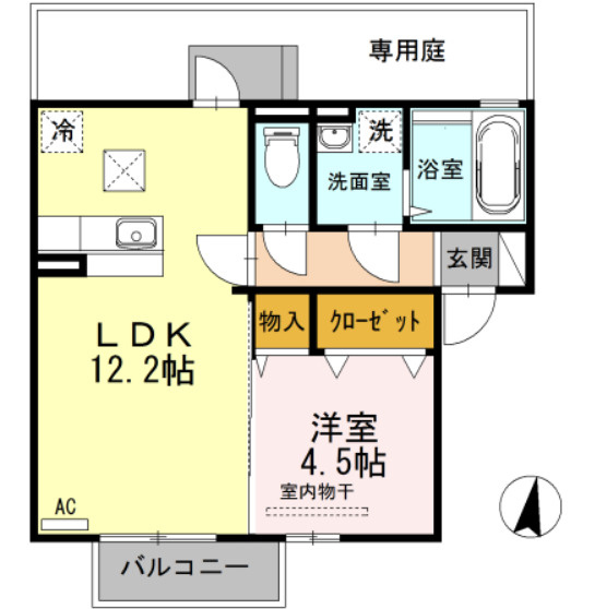 D-room古国府の間取り