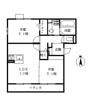 ラ　フロールの間取り
