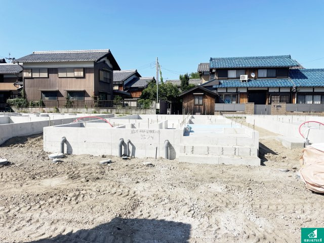 東近江市五個荘簗瀬町　第3期　新築一戸建ての外観|現在建築中！落ち着いた街並みで新生活を始めることが出来そう！周辺の物件も併せてご紹介させて頂きます！
