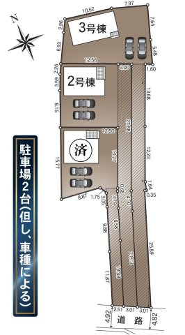 刈谷市西境町蒲生池99、100、100-2、112他『仲介手数料無料』新築一戸建て・建売の区画図