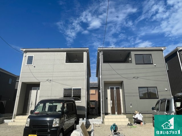 東近江市五個荘簗瀬町　第3期　新築一戸建ての外観|現在の進捗状況です！順調に作業進行中、完成が待ち遠しいです！詳細の間取り等、お気軽にお問い合わせください！