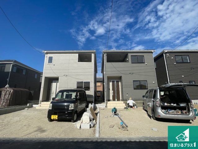 東近江市五個荘簗瀬町　第3期　新築一戸建ての外観|現在の進捗状況です！順調に作業進行中、完成が待ち遠しいです！詳細の間取り等、お気軽にお問い合わせください！