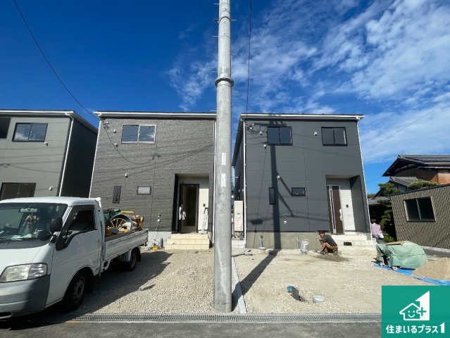 東近江市五個荘簗瀬町　第3期　新築一戸建ての外観|現在の進捗状況です！順調に作業進行中、完成が待ち遠しいです！詳細の間取り等、お気軽にお問い合わせください！
