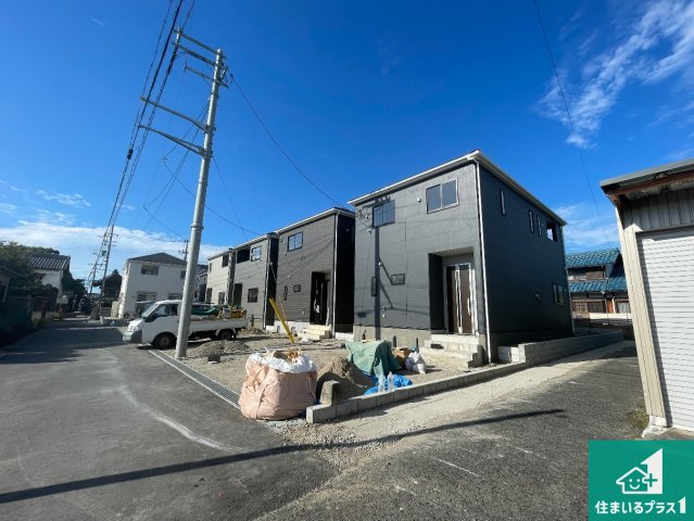 東近江市五個荘簗瀬町　第3期　新築一戸建ての外観|現在の進捗状況です！順調に作業進行中、完成が待ち遠しいです！詳細の間取り等、お気軽にお問い合わせください！