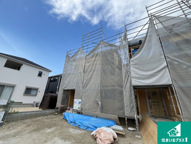 東近江市五個荘簗瀬町　第3期　新築一戸建ての外観|現在建築中！落ち着いた街並みで新生活を始めることが出来そう！周辺の物件も併せてご紹介させて頂きます！
