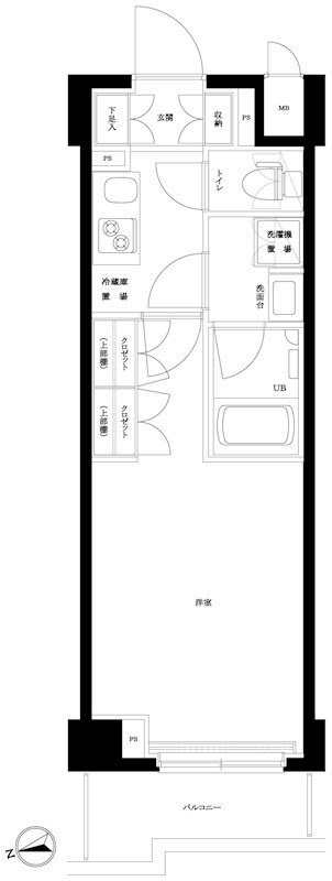 ルーブル大島弐番館の間取り