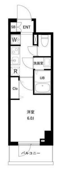 市川市南行徳３丁目の賃貸マンションの間取り