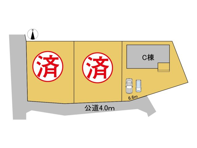 ダイマルタウン　岐阜市宇佐東町第1　全3区画分譲の区画図|■区画図
■YAMADA電機の　ヤマダ不動産　株式会社リライフ　
いつでもお問合わせ下さい。