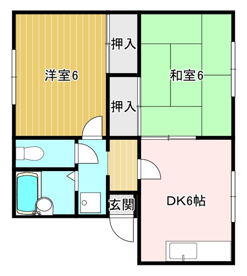 【間取り】 | フローラルハイツⅢ