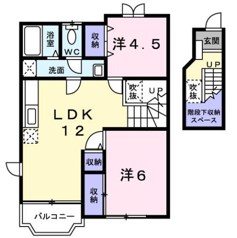 【間取り】 | クリームⅠ