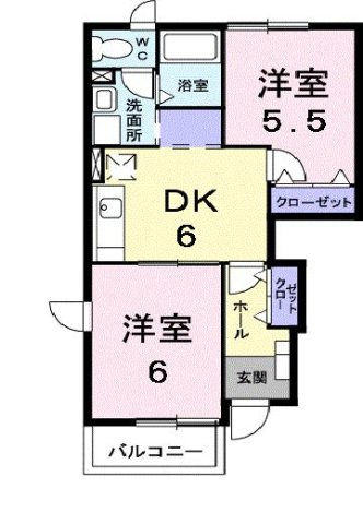【間取り】 | ウォーターフィールド　Ｄ