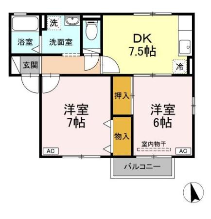 サニーホームズYAKENOの間取り