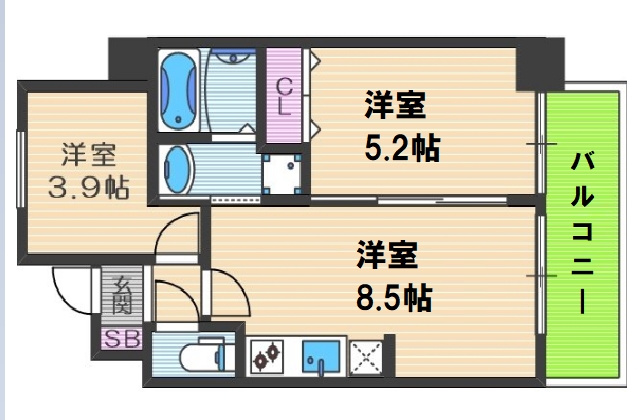 【間取り】 | S-FORT福島La Luna