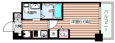 【間取り】 | エステムコート難波WESTSIDEⅡベイフレックス