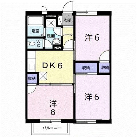 プリオール実丸Ａの間取り