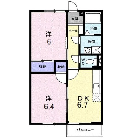 プリオール実丸Ｂの間取り