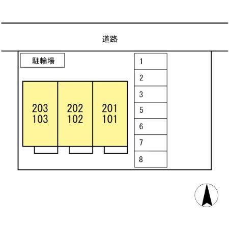 ルナメゾンの区画図