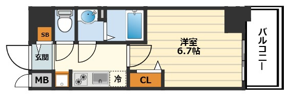 プレサンス梅田北ディアの間取り