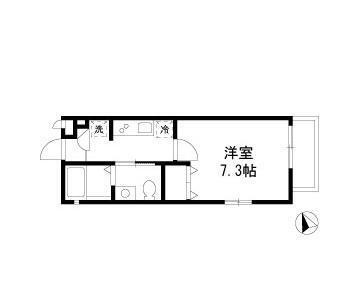 ハッピーハイツワンの間取り
