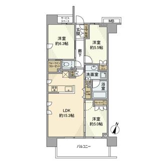 【間取り】 | プラウド小竹向原