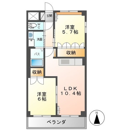 ディア・ベルジュの間取り|間取図