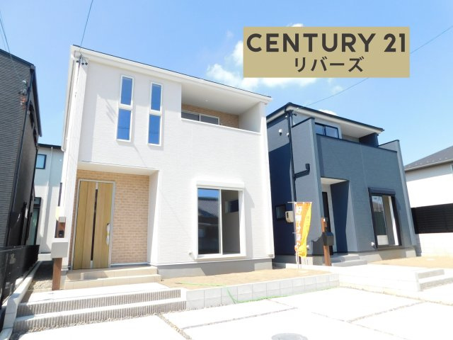 清須市阿原星の宮の新築一戸建の外観|☆１号棟☆ 　　新価格！！いつでもご案内できます♪（お問合せ当日、平日、水曜、夜間でもＯＫ）　「尾張星の宮」駅徒歩３分♪　南向き！　敷地４３．３８坪！　長期優良住宅♪　駐車並列３台ＯＫ！　南に庭付き♪