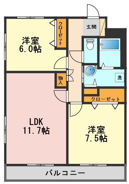 メルヴェイユの間取り