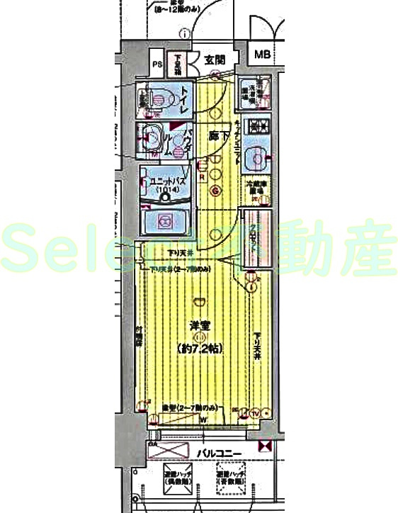 プレサンス丸の内雅殿の間取り