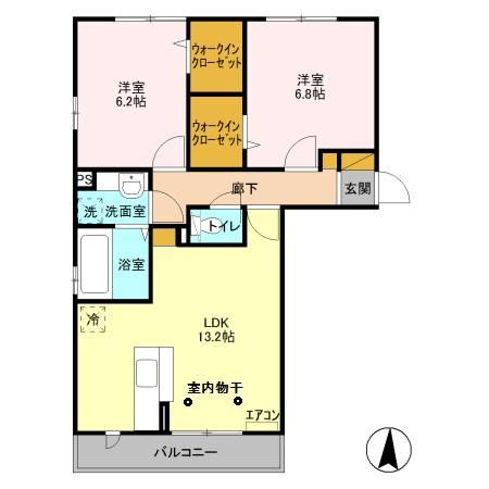 【間取り】 | グリーンリーブス港南台　Ⅱ
