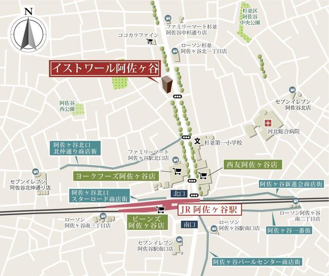 イストワール阿佐ヶ谷の地図