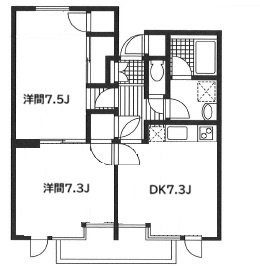 多摩市諏訪１丁目の賃貸マンションの間取り