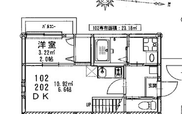 【間取り】 | ビータス竹下弐番館