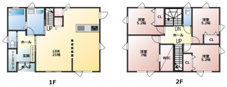 【間取り】 | 大館市東台四丁目・中古住宅