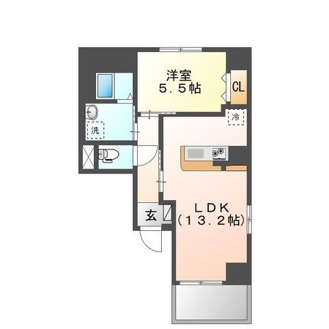 アローネ浅草の間取り|間取りです。