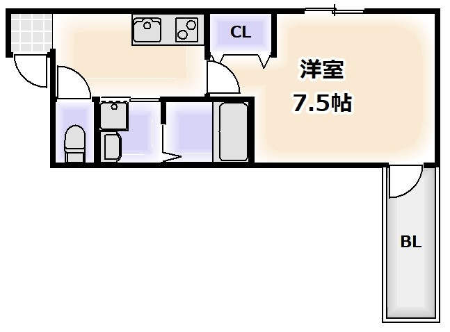 フジパレス遠里小野ノースの間取り