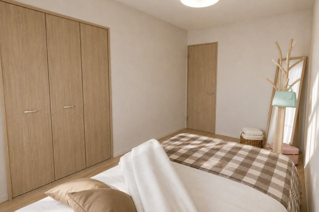 本町の完成予想図|―洋室6帖パース― 新築参考プラン1919万円、建物面積83.03㎡