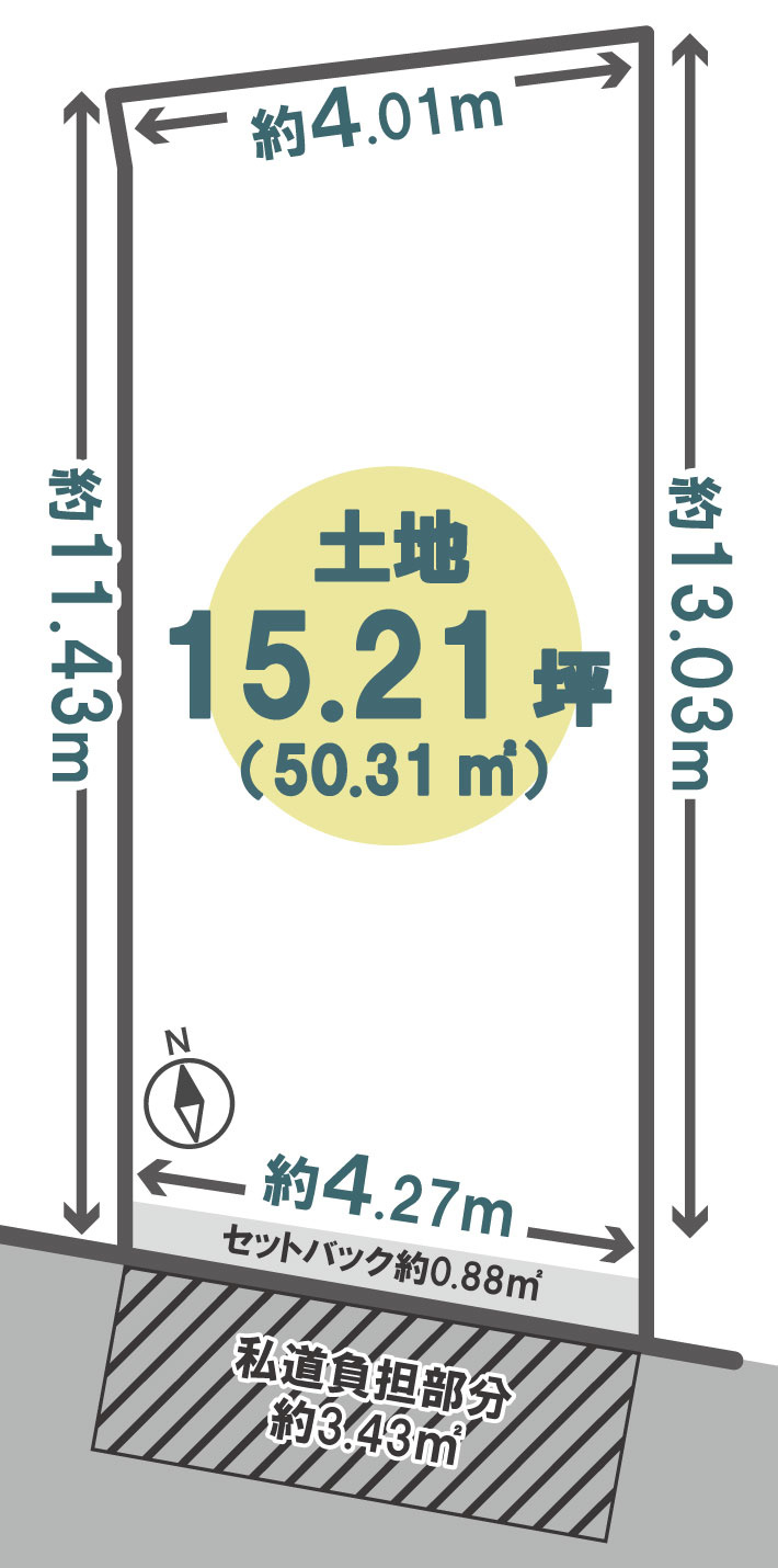 本町の区画図