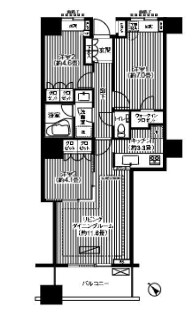 エアライズタワーの間取り