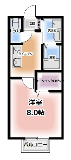 【間取り】 | Nefuelt | 1Kのお部屋です