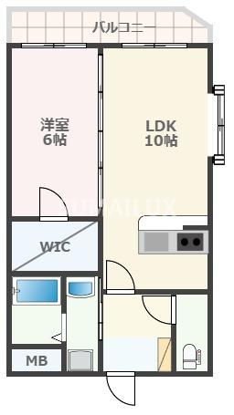 熊本市南区田井島１丁目の賃貸マンションの間取り