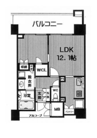 なんばグランドマスターズタワーの間取り