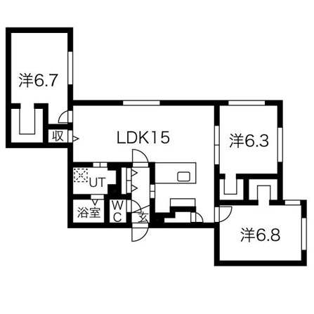 レブニーズ　ザ・レジデンス　宮の森
