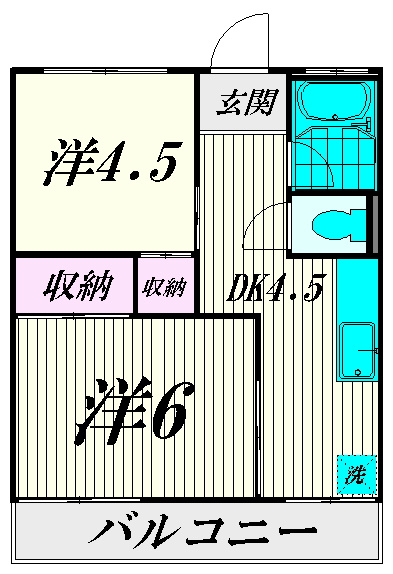 池第一コーポの間取り